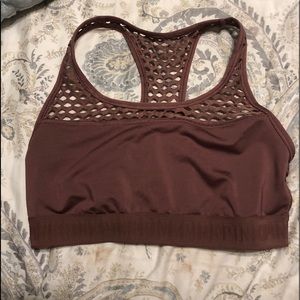 PINK racerback sports bra size large
